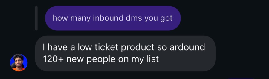 Client result — ramble inbound 120 list